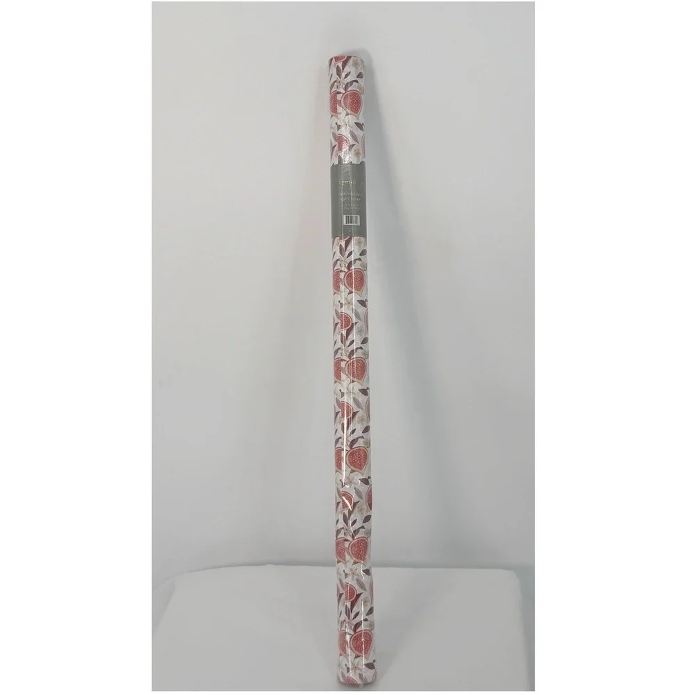 Etymology Heavyweight Gift Wrap Roll 100 SqFt Fig Floral Pattern Elegant 109-11